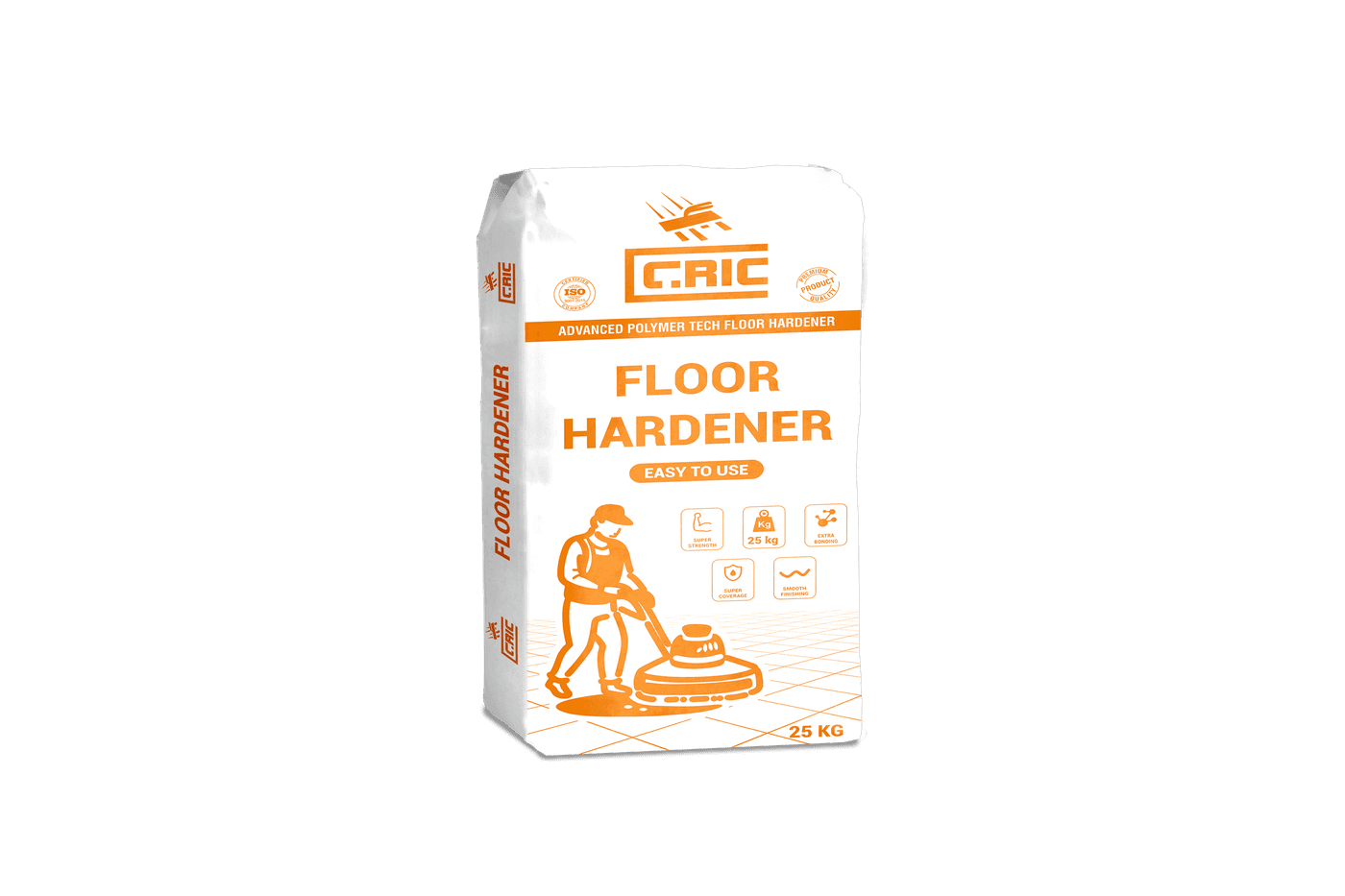 CRIC floor hardener 25 kg bag for industrial and parking floors