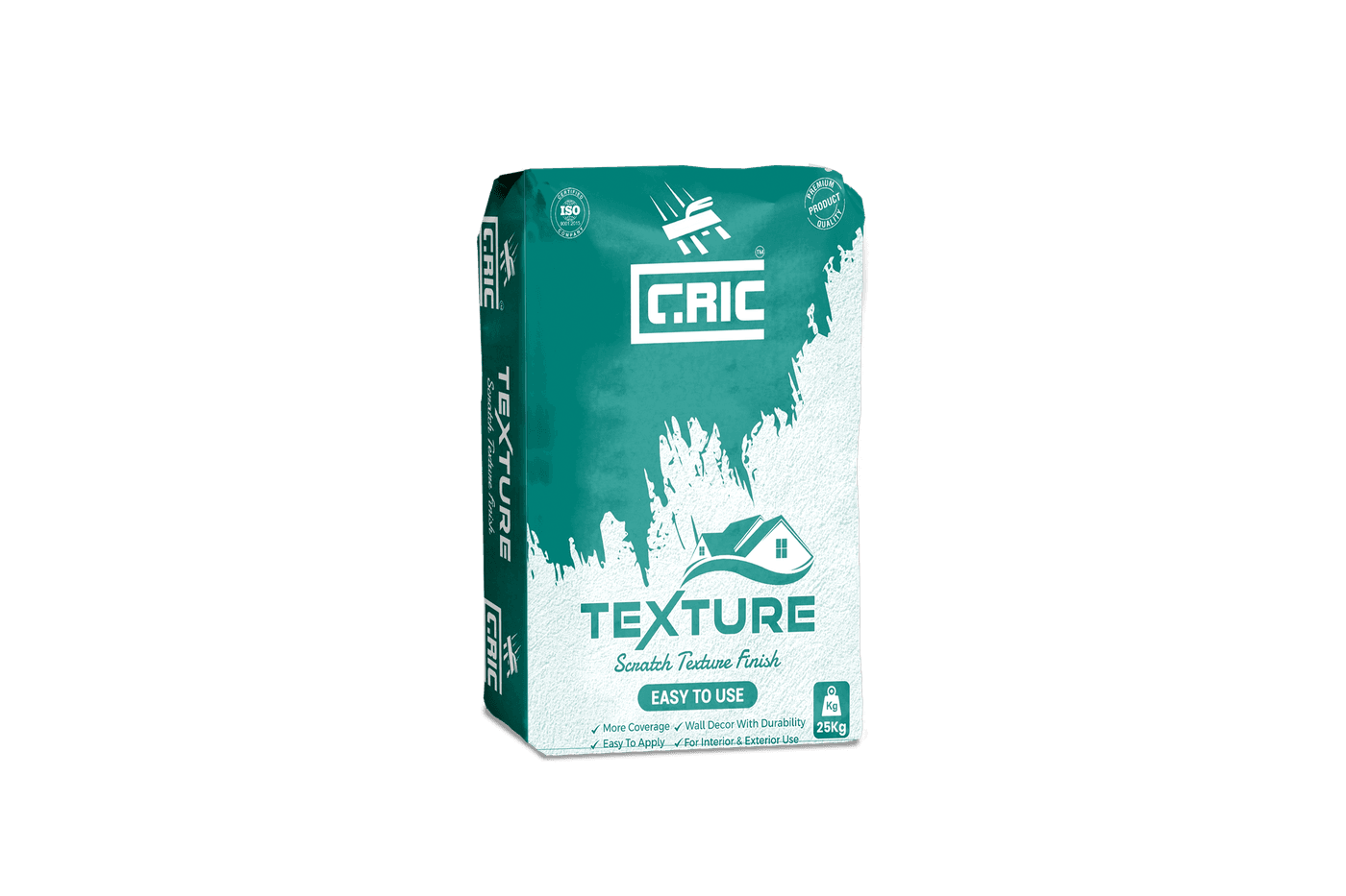 CRIC scratch texture finish 25 kg bag for interior and exterior walls