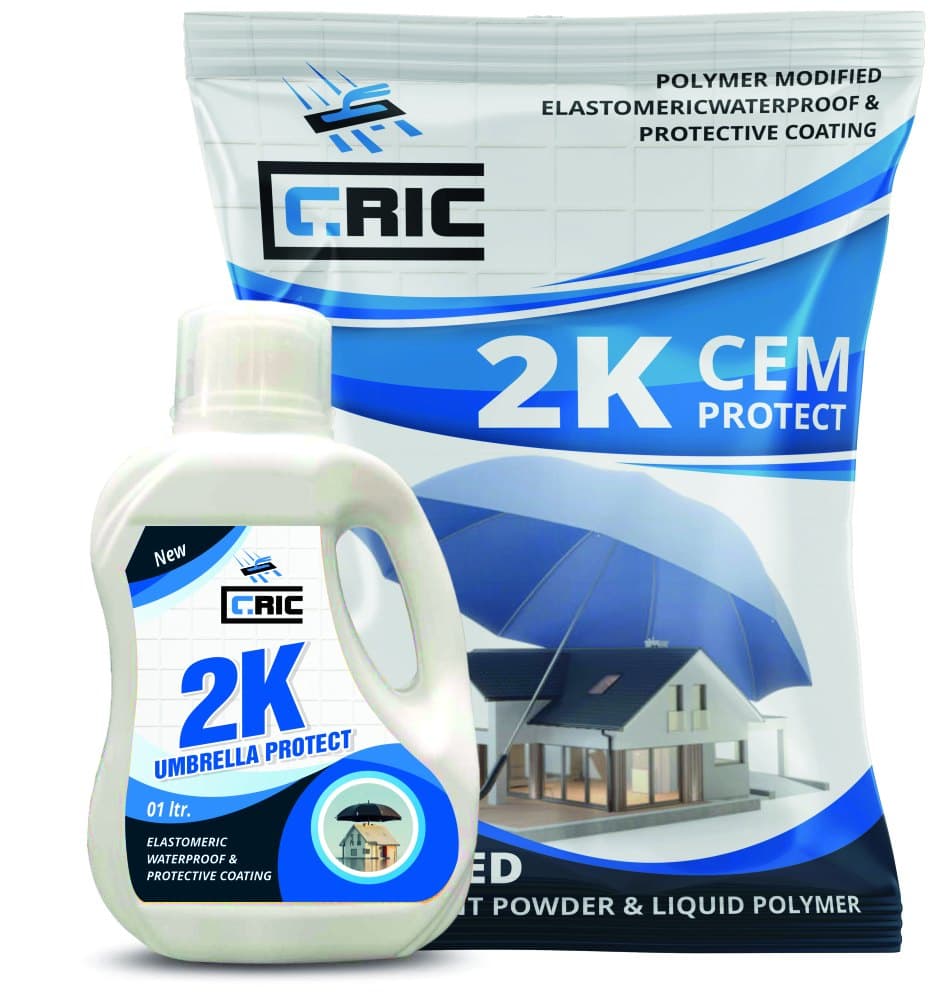 CRIC Waterproofing 2K two-component cementitious waterproofing kit