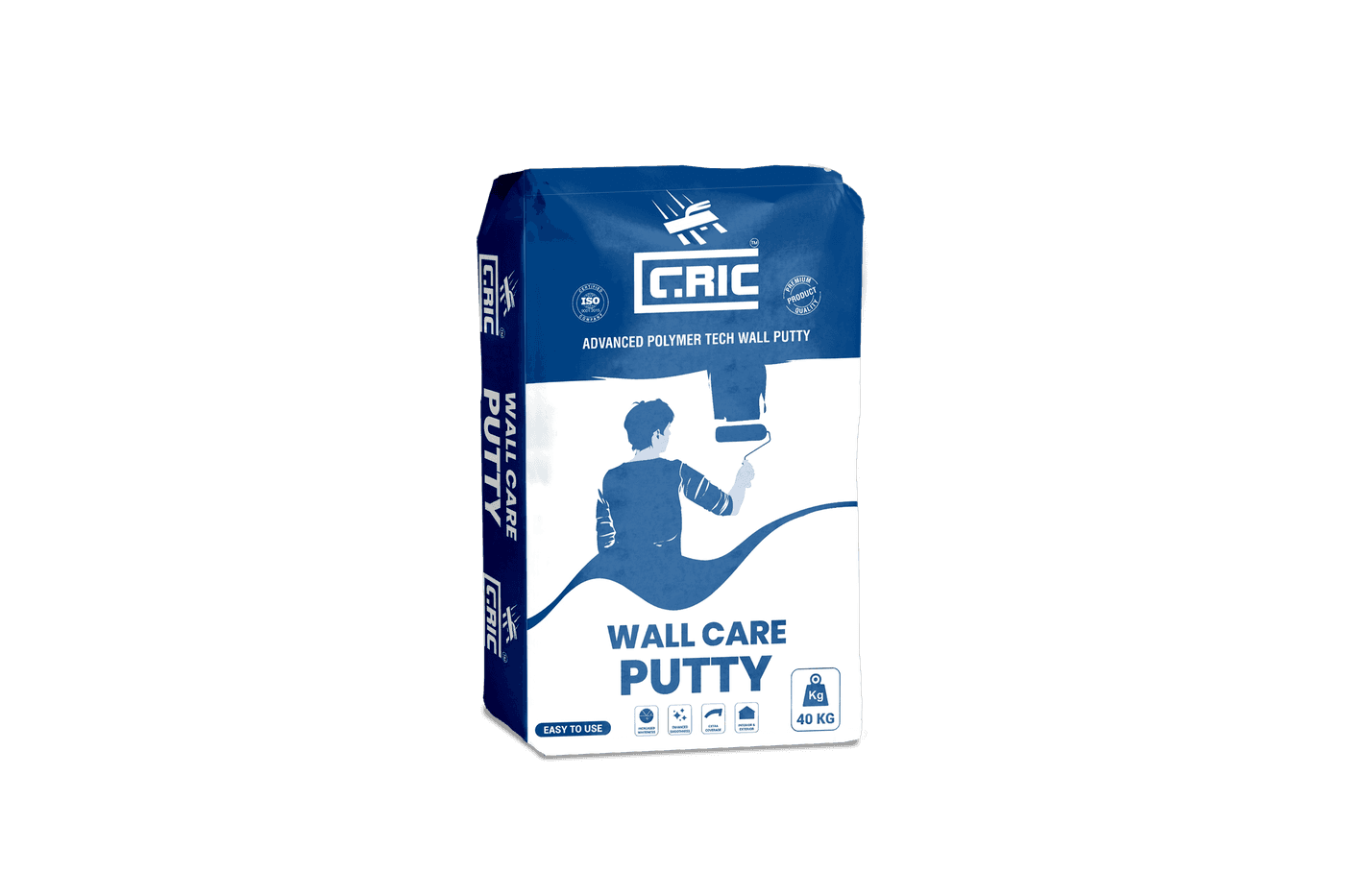 CRIC white cement bag for decorative plaster, paint and terrazzo